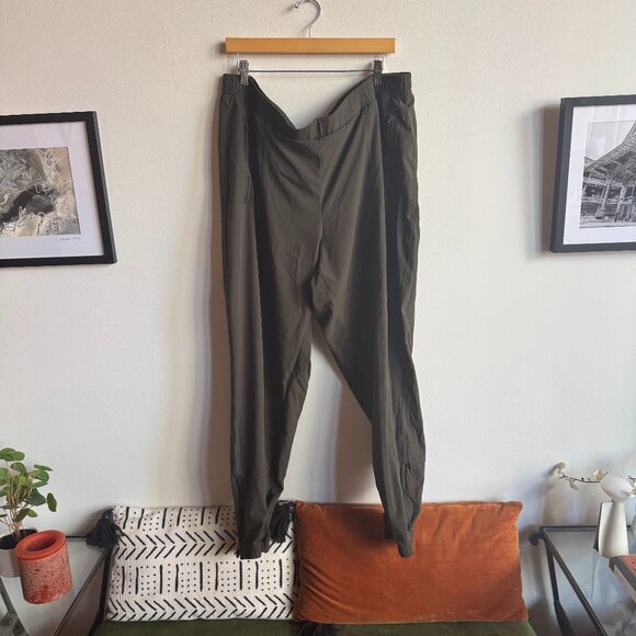 Old Navy Pants - Old Navy Olive Green Track Pants - Plus Size (Tall)